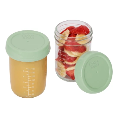 Afbeelding van Badabulle Bewaarpotjes Badabowls Glas 2 Stuks