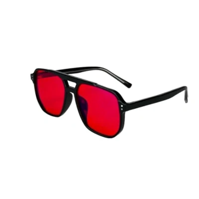 Afbeelding van UVtech SLEEP 3M 100% blauwlichtfilter, rode bril, computerbril, pc gaming, UV blauw licht, blokkerende glazen, anti dames, heren, rood, Eén Maat