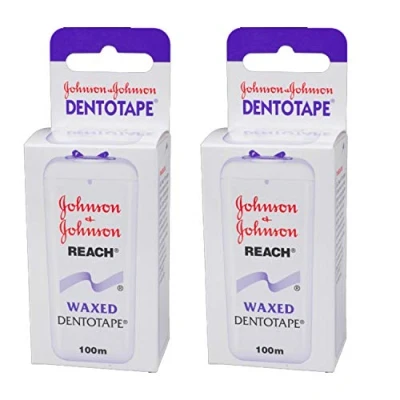 Afbeelding van Johnson &amp; REACH Dentotape gewaxt 100m, 6 pack (6 x 100 m)