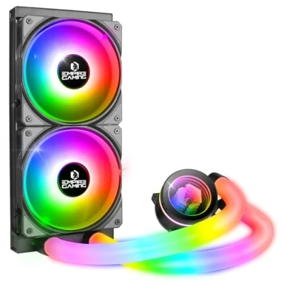 Afbeelding van EMPIRE GAMING Guardian P W240 Watercooling AIO PC Gamer 3 pins 5V ARGB vloeibare CPU koeling 2 x 120 mm Intel LGA 1700/1200/115X/1366/2066/2011, AMD AM5/AM4 zwart