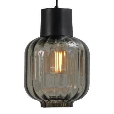 Afbeelding van Masterlight Design hanglamp Lett lll 20 met smoke glas 2160 05