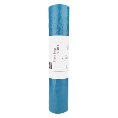 Afbeelding van D.RECT afvalzakken 120L, 25 delig, plastic afvalzakken, keukenafvalzakken, heavy duty recycle papieren Blauw