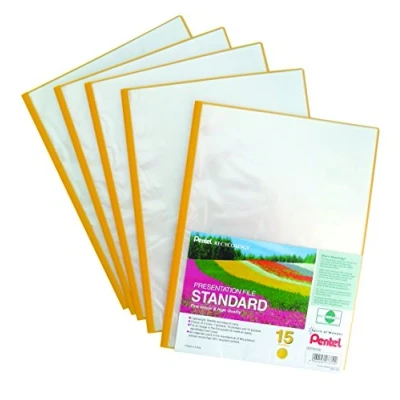 Afbeelding van Pentel 5 Presentation File 15 Yellow