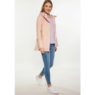 Afbeelding van Schmuddelwedda Regenjas, Dames, Maat: 42, Pastelllavendel orange leo