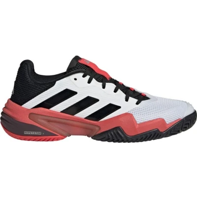 Afbeelding van adidas Performance Barricade 13 CL Tennisschoenen voor kleibanen, Heren, Maat: 42 2/3, Footwear white/core black/lucid red Textiel/ synthetisch