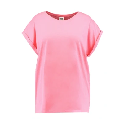 Afbeelding van Urban Classics Curvy Ladies Extended Shoulder TEE Tshirt basic, Dames, Maat: 3XL, Pinkgrapefruit
