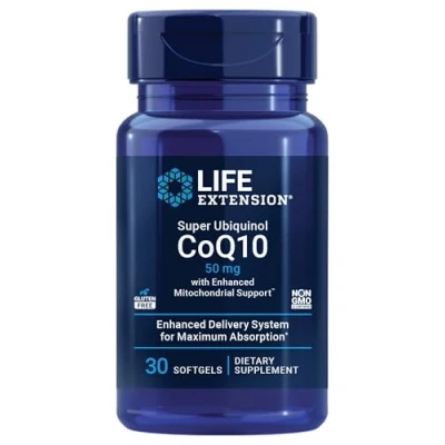 Afbeelding van Life Extension Super Ubiquinol CoQ10 (50mg) 30 sgels