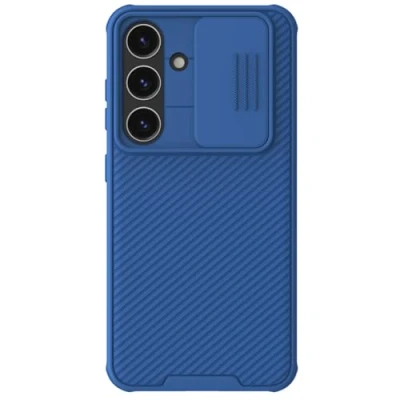 Afbeelding van Nillkin CamShield Hoesje voor de Samsung Galaxy S24 Back Cover met Camera Slider Blauw