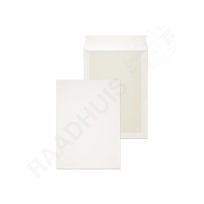 Afbeelding van Raadhuis bordrug envelop 229x324mm C4 wit met plakstrip 10 stuks RD 308540