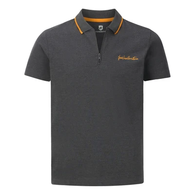 Afbeelding van Jan Vanderstorm Johar Poloshirt, Heren, Maat: Large, Dunkelgrau