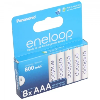 Afbeelding van Panasonic eneloop, voorgeladen, blisterverpakking (8 pack) BK 4MCDE/8BE oplaadbare batterij NiMH, Micro, AAA, HR03, 1.2V en 800mAh 5410853064329