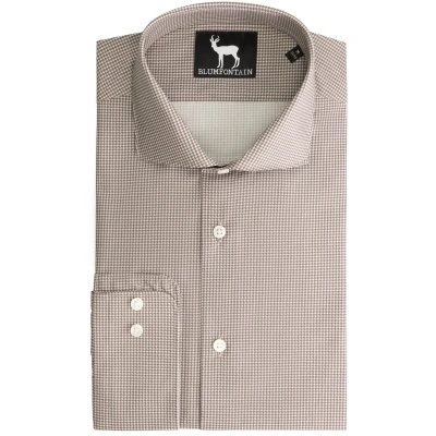 Afbeelding van Gents Blumfontain pied de poule taupe Maat XL