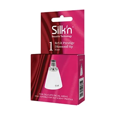 Afbeelding van Silk&#039;n Gezichtspeeling opzetstuk, Fine, diamant peeling, ReVit Prestige, wit, 3,2 x 2,1 4 cm
