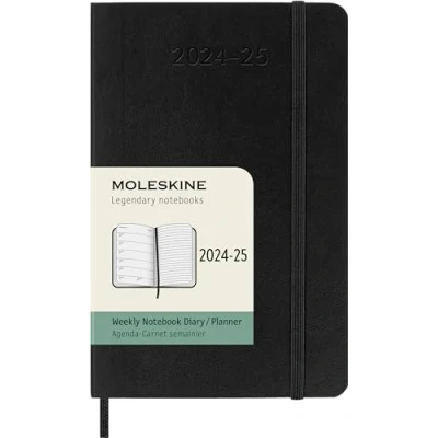 Afbeelding van Moleskine 18 Maanden Agenda 2024/25 Wekelijks Pocket Zachte Kaft Zwart
