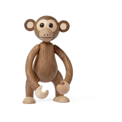 Afbeelding van Spring Copenhagen Wooden Figure Animal Monkey&quot;Jolly&quot; 52g H10.8W5.8xL4.2 cm (made in Vietnam) speelgoedfiguur kinderen en volwassenen
