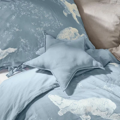 Afbeelding van LOBERON Kussen Étoilie blauw