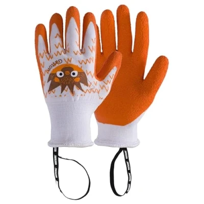 Afbeelding van ROSTAING Kinder tuinhandschoenen GASTON Een paar tuin en doe het zelf handschoenen Voor kleine tere handen de veiligheid van uw kinderen, Oranje