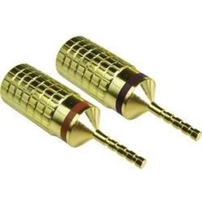 Afbeelding van t 101/4S Luidsprekerconnector Stekker, recht Aantal polen: 1 Goud 2 stuk(s)