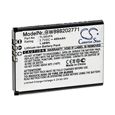Afbeelding van vhbw Accu compatibel met Alcatel OneTouch 1013X, 1035D, 1046D smartphone telefoon (400mAh, 3,7V, Li Ion)