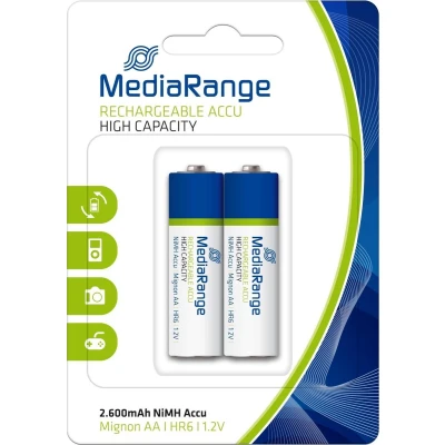 Afbeelding van Accu Mignon Batterijen MRBAT123 HR6 NiMH rechargeable AA 2 stuks