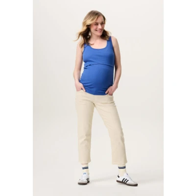 Afbeelding van Zwangerschapsbroek Straight jeans Paco Bone White 29