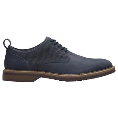 Afbeelding van Clarks Heren Aldwin Lace Derby, Navy Nubuck, 7 UK, marine 41 EU