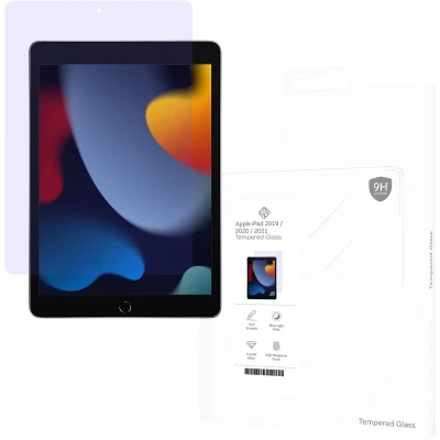 Afbeelding van Cazy Tempered Glass Blue Filter Screen Protector geschikt voor iPad 2021 (9th Gen)/2020 (8th Gen)/iPad 2019 (7th Gen)