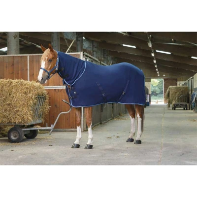 Afbeelding van Riding World Fleecedeken Combo Navy/Blauw 150/198