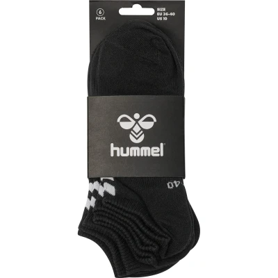 Afbeelding van Hummel Chevron Ankle SOCK 6 PACK Unisex Enkelsokken, Maat: 46/48, Black