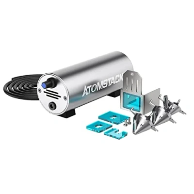Afbeelding van ATOMSTACK Air Assist Set voor A10 Pro, X7 S10 Pro lasergraveermachine, Kit accessoires met 2 m buis een schonere en gladdere snede graveerranden, 10 30 l/min