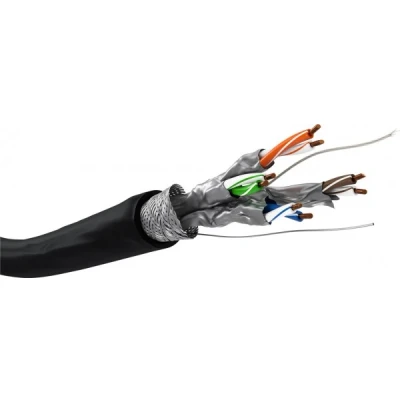 Afbeelding van Netwerkkabel voor buiten Cat6a S/FTP 100 meter (Stugge kern, LSZH, PiMF, 100% koper)