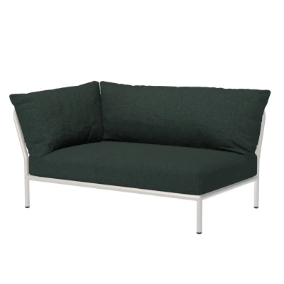 Afbeelding van Houe Level2 Linker Hoek 2 zits Loungebank Frame Wit Stof Alpine