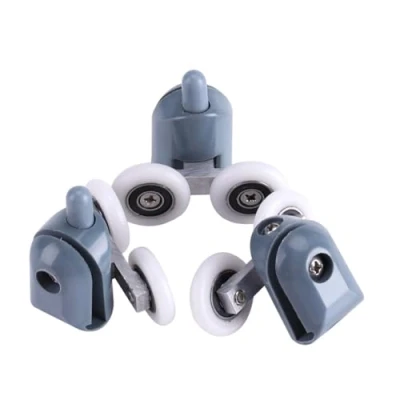 Afbeelding van FTVOGUE 8 x Twin Douche Deur Rollers Onderste Top Pulleys Wielen Runners Badkamer 02