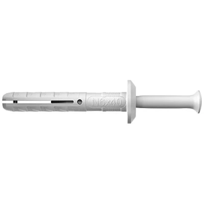 Afbeelding van Fischer N 6x40/7 P Nagelplug Met Kunststof Nagel (50 Stuks)