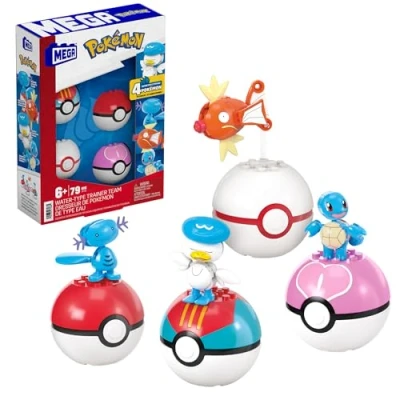 Afbeelding van MEGA Pokémon Wateraanval Trainerteam Constructiespeelgoed