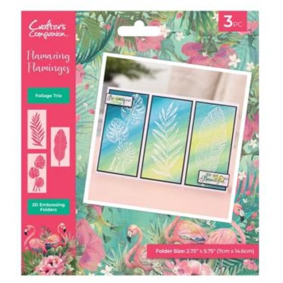 Afbeelding van CC Flamazing Flamingos 2D Embossingfolders Set 2,5