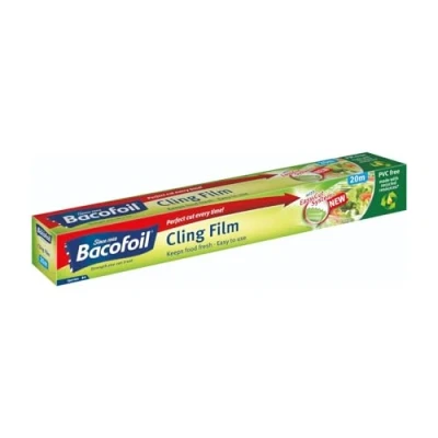 Afbeelding van Bacofoil PVC vrije klemfolie met gemakkelijk te snijden systeem 32,5 cm x 20 m