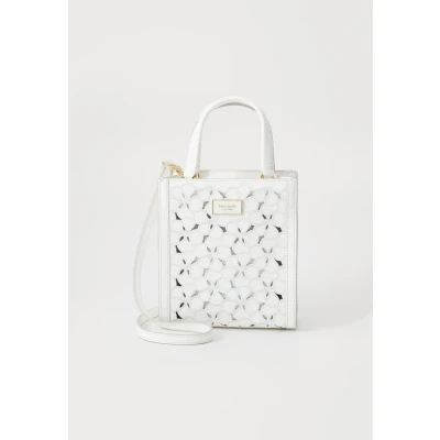 Afbeelding van kate spade new york Manhattan Eyelet MINI TOTE Handtas, Dames, Maat: One Size, True white