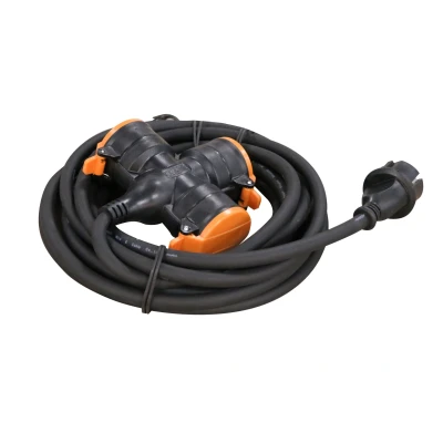Afbeelding van Relectric PRO verlengsnoer 5 mtr 3 voudig 3x1,5mm