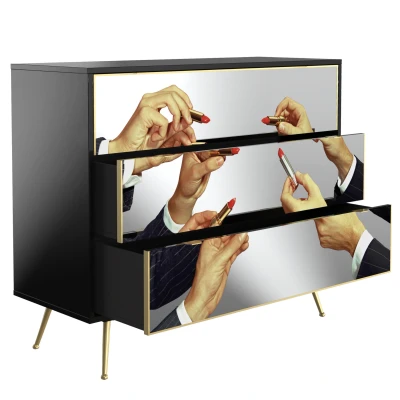 Afbeelding van Seletti Toiletpaper dressoir large Lipsticks