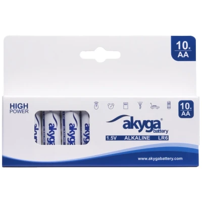 Afbeelding van Akyga AA LR6 batterij (penlite) Alkaline 3050 mAh 1.5 V 10 stuk(s)