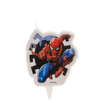 Afbeelding van Spiderman 2D taart kaars
