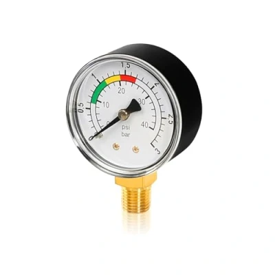 Afbeelding van manometer, watermanometer, 1/4 inch, zwembadmanometer, waterdruk, zandfilterinstallatie, 0 3 bar/psi, nauwkeurige waterdrukmeter voor zwembad en visvijvers