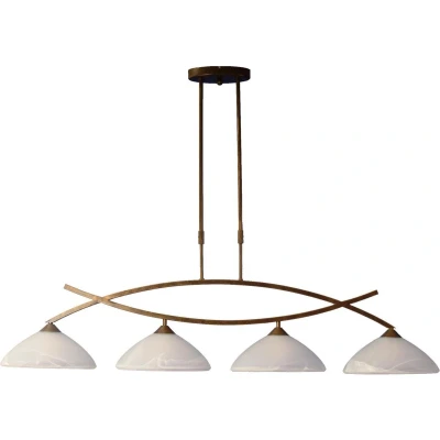 Afbeelding van Masterlight Eetkamer lamp Verona 1 4 lichts bronsbruin 2478 21 51