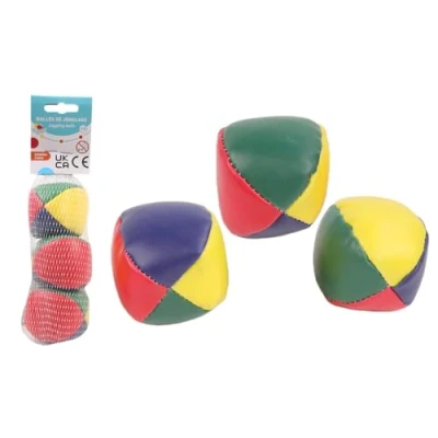 Afbeelding van FLYPOP&#039;S Jongleerballen Circus 045852 Veelkleurig Behendigheidsspel Kinderspeelgoed Jongleer Cadeau Entertainment Verjaardag 6 cm x Vanaf jaar