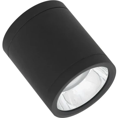 Afbeelding van Ledvance downlight surface plafond wandarmatuur 15w 1575lm 3000k cri80 36 ip65 ik06 opbouw beh zwart alu xh 90x107mm 4058075769007