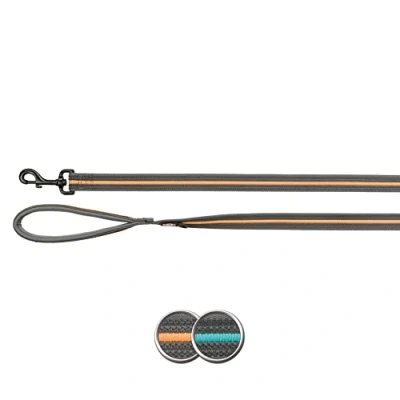Afbeelding van Trixie Fusion Looplijn Extra Lang Graphite&amp;Ocean Blue Hondenriem 180x1.7 cm