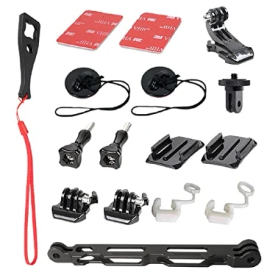 Afbeelding van Higatful Ski/Motor/Snowboard Helm Mount Kit voor Insta360 Een X2, R en GoPro Hero 10 9