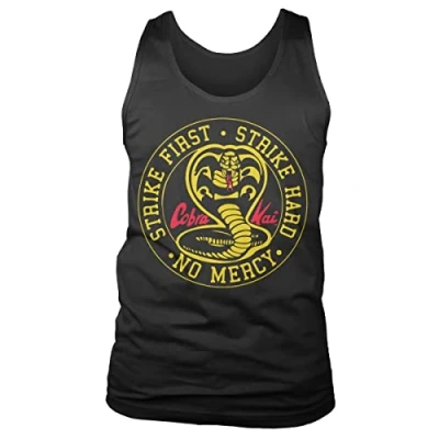Afbeelding van Cobra Kai Officieel gelicenseerd Round Patch Tanktop Vest (Zwart), X Large
