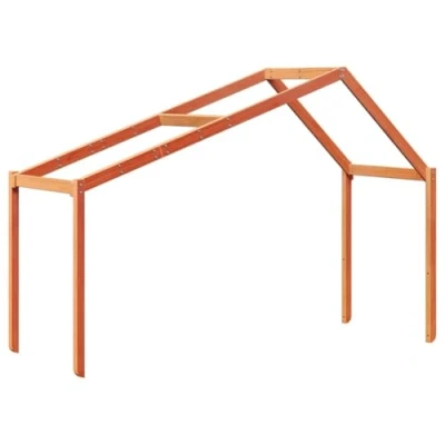 Afbeelding van Kinderbedhuisje 213x95,5x144,5 cm massief grenenhout wasbruin